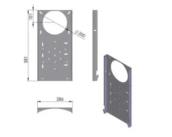 Pièce détachée Termatech Support mural réf 09-118 - Ersho