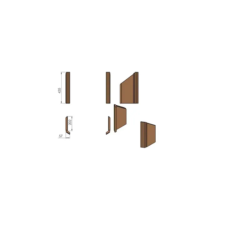 Pièce détachée Termatech Vermiculite  Côtés  réf 09-573 - Ersho