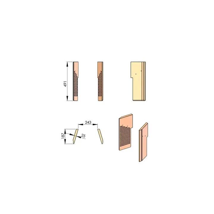 Pièce détachée Termatech Vermiculite Côtés  réf 09-336 - Ersho