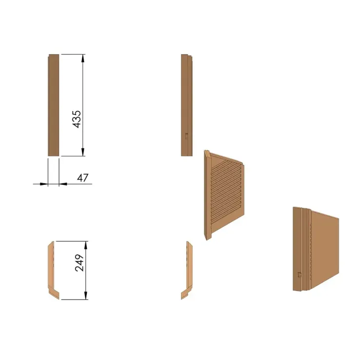 Pièce détachée Termatech Vermiculites côtés réf 09-575 - Ersho
