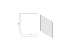 Pièce détachée Termatech Verre 360 x 402mm réf 09-108 - Ersho