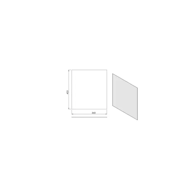 Pièce détachée Termatech Verre 360 x 402mm réf 09-108 - Ersho