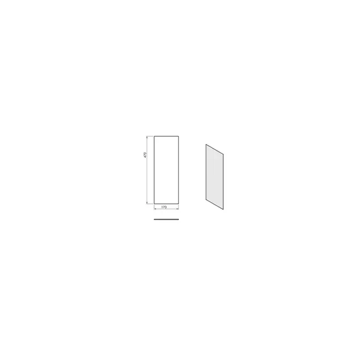 Pièce détachée Termatech Verre latéral G/D réf 09-701 - Ersho