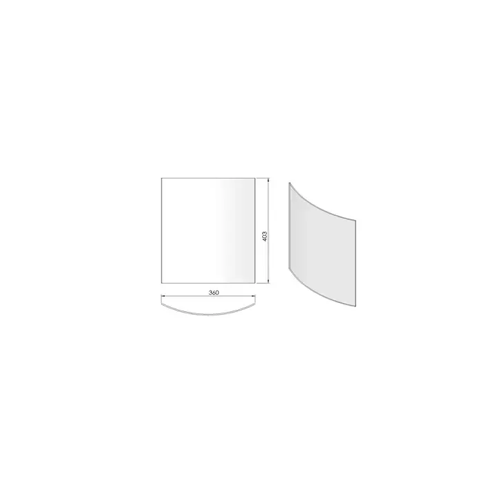 Pièce détachée Termatech Verre pour porte réf 09-208 - Ersho
