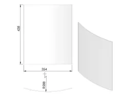 Pièce détachée Termatech Verre pour porte réf 09-416 - Ersho