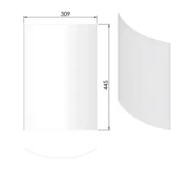 Verre pour porte réf 09-815 - Termatech