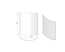 Pièce détachée Termatech Vitre de porte réf 09-308 - Ersho