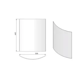Vitre de porte réf 09-308 - Termatech