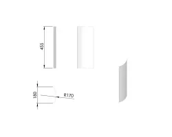 Pièce détachée Termatech Vitre latérale G D réf 09-216 - Ersho