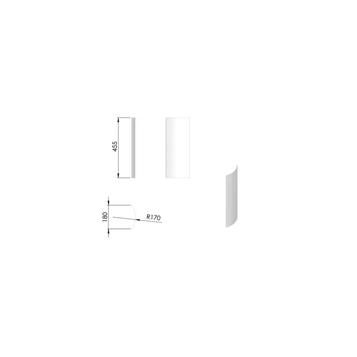 Pièce détachée Termatech Vitre latérale G D réf 09-216 - Ersho