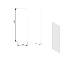 Pièce détachée Termatech Vitre latérale G D réf 09-218 - Ersho