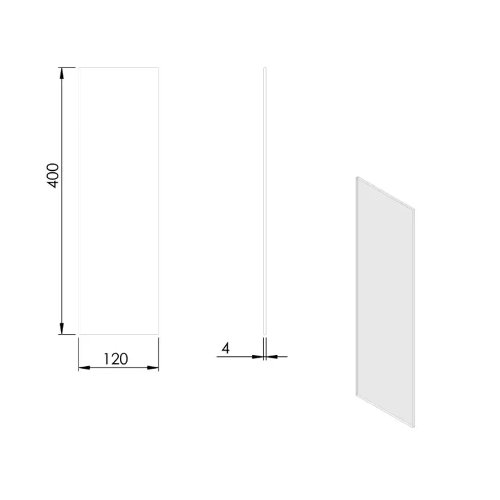 Pièce détachée Termatech Vitre latérale G D réf 09-218 - Ersho