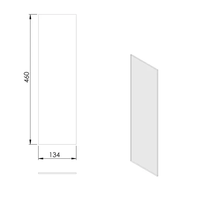 Pièce détachée Termatech Vitre latérale G D réf 09-417 - Ersho