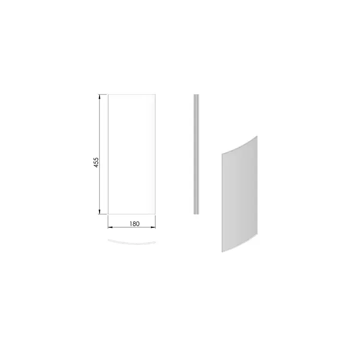 Pièce détachée Termatech Vitre latérale G D réf 09-418 - Ersho