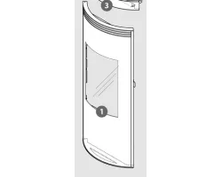 Porte externe assemblée Radius noir Réf 1383487701- CMG - Ersho