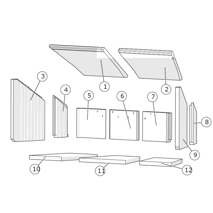 Jeu complet skamolex H570W - nouveau pour poeles à bois Lotus - Ersho Distribution