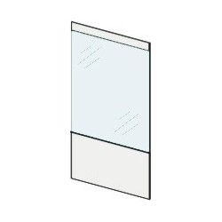Verre vitroceramique Porte Foyer Avec Joint - Ref 4170138 - Mcz