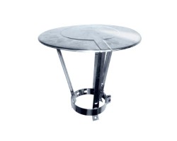 Chapeau chinois réglable inox pour tubage flexible Tubest distribué par Ersho