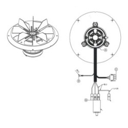 Ventilateur fumées étanche - Ref 41451600100 - MCZ