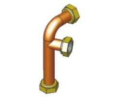 Tuyau superieur retour eau dans la chaudière - Ref 415008006 - MCZ