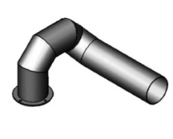 Tuyau sortie fumées - Ref 43640641 - MCZ