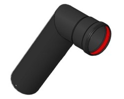 Tuyau sortie fumées - Ref 41601303400 - MCZ