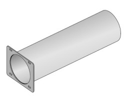 Tuyau sortie fumées - Ref 41601104660 - MCZ