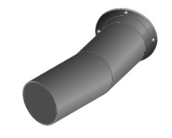 Tuyau sortie fumées - Ref 41601001460 - MCZ