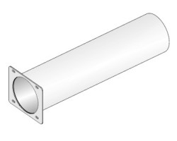 Tuyau sortie fumées - Ref 41601000800 - MCZ