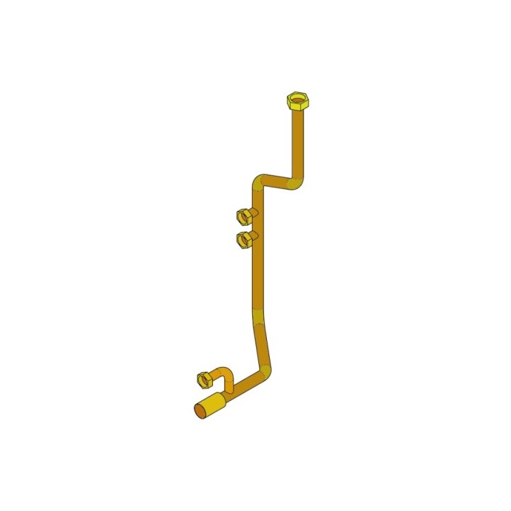 Tuyau retour eau dans la chaudière - Ref 41500901100 - MCZ