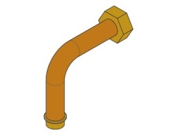 Tuyau retour eau - Ref 41501302100 - MCZ