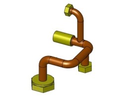 Tuyau retour eau - Ref 41501300400 - MCZ