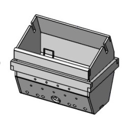 Pot De Combustion Complet En Acier Inox Aisi 310 L - Ref 41401068740 - Mcz