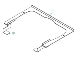 Pièce détachée Palazzetti Support -ref 895755361 - Ersho