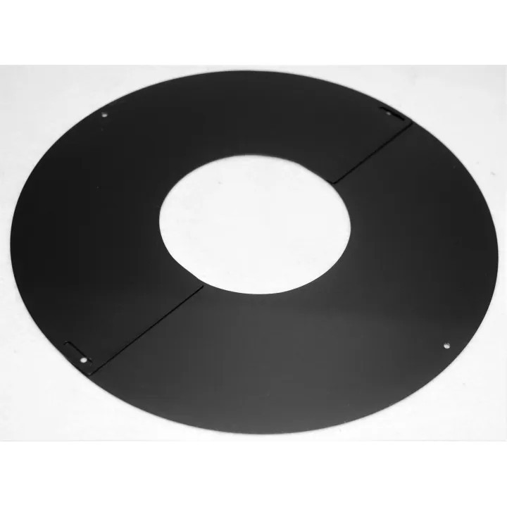 Plaque de propreté ronde øextérieur 500mm noir mat  Tubest - Ersho