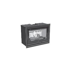 Insert CONTURA I7 cadre acier et porte vitrée sérigraphiée - Vue éclatée