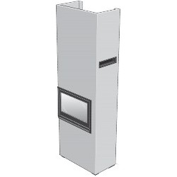 Insert CONTURA i8 Cosi haut, angle de vitre à gauche - Vue éclatée