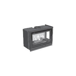 Insert CONTURA I8 G porte vitrée et vitre à droite - Vue éclatée