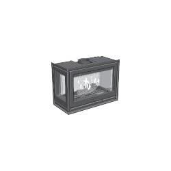 Insert CONTURA I8 porte fonte et vitre à gauche - Vue éclatée