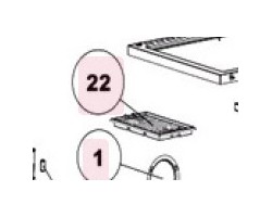 Grille de décendrage pour cuisinière Hass & Sohn HSDZ 75.5 référence 7418500080100