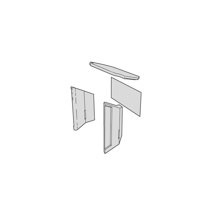 KIT VERMICULITE C500 CLASSIC AVEC OU SANS VITRES LATERALES pour Insert Contura - Réf 391347