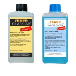 Kit de produits nettoyants pour vitre de poêle, insert, cheminée