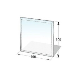 Plaque de sol en verre 100X100 cm - épaisseur 8 mm