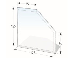 Plaque de sol en verre 125X125 cm - épaisseur 8 mm
