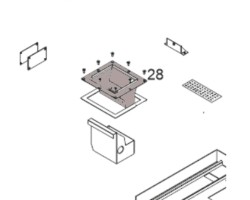 Panier perforé KL/KI pour Poêle à granulés Ecoforest - Réf KL2502AA
