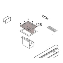 Panier perforé KL/KI pour Poêle à granulés Ecoforest - Réf KL2502AA