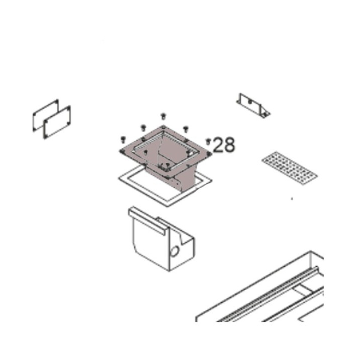 Panier perforé KL/KI pour Poêle à granulés Ecoforest - Réf KL2502AA