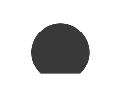 Plaque de sol ronde coupee ø110x95 cm gris pour Dixneuf - Réf 017.PSCC1G7