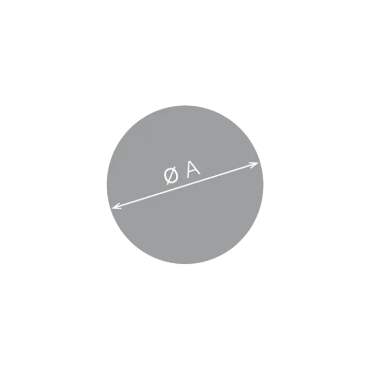Plaque de sol ronde ø80 cm Dixneuf - Réf 017.PSC2N3