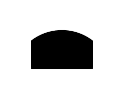 Plaque de sol arrondie 100x65 cm Dixneuf - Réf 017.PSA3N3